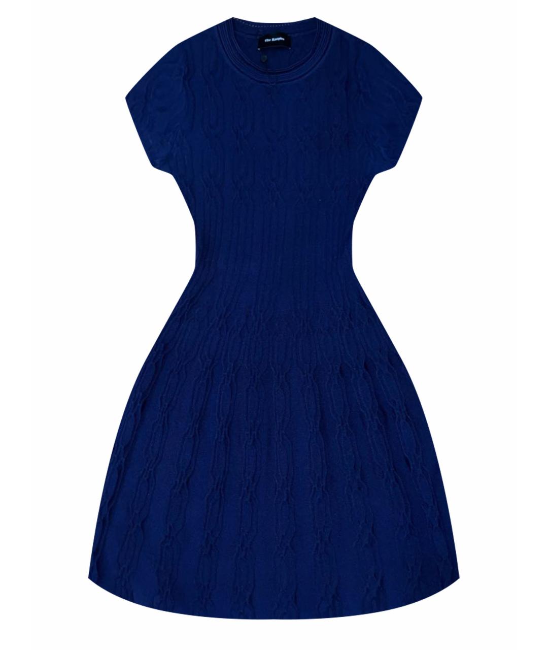 THE KOOPLES Темно-синее вискозное платье, фото 1