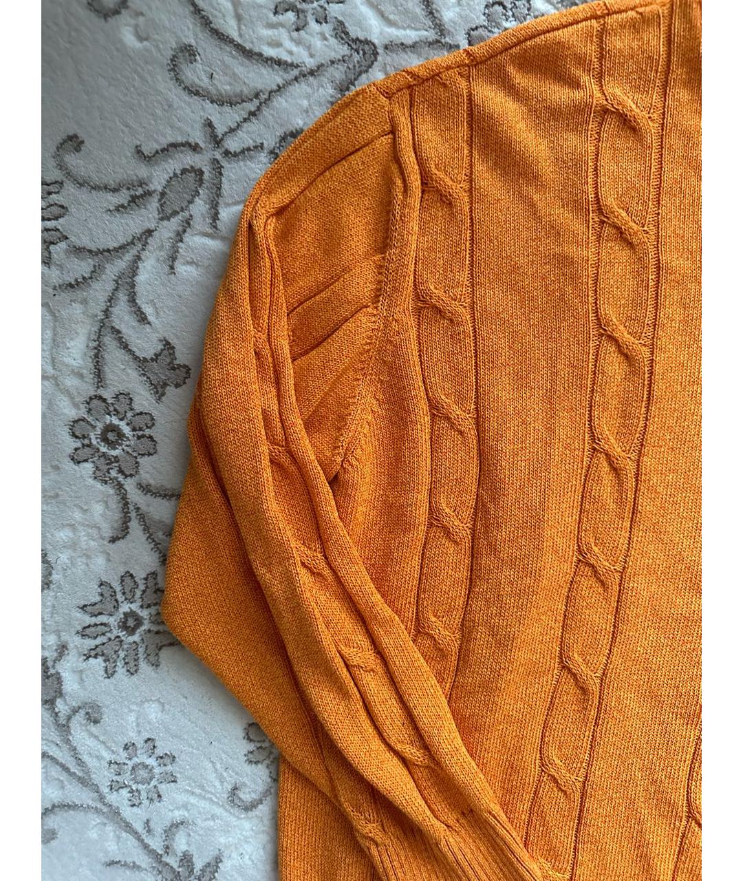 BOGNER Оранжевый хлопковый джемпер / свитер, фото 6