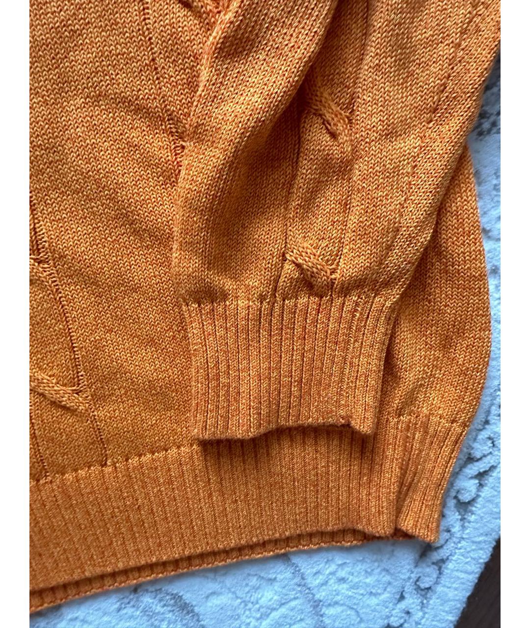 BOGNER Оранжевый хлопковый джемпер / свитер, фото 5
