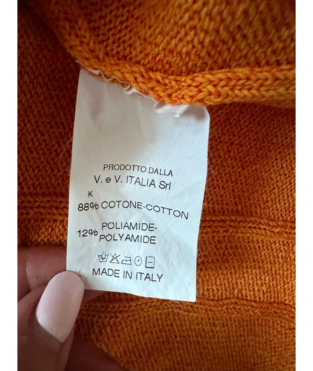 BOGNER Оранжевый хлопковый джемпер / свитер, фото 3