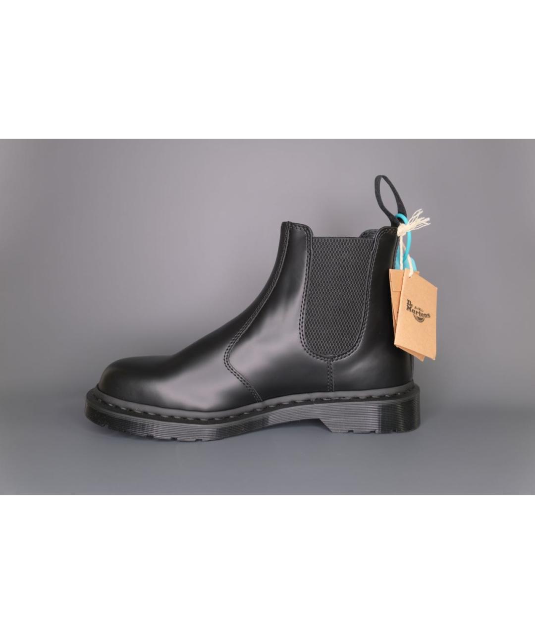 DR. MARTENS Черные кожаные высокие ботинки, фото 2