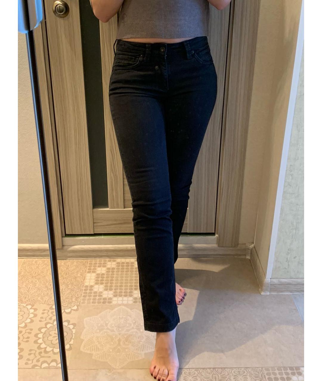 DOLCE&GABBANA Черные хлопко-эластановые прямые джинсы, фото 6
