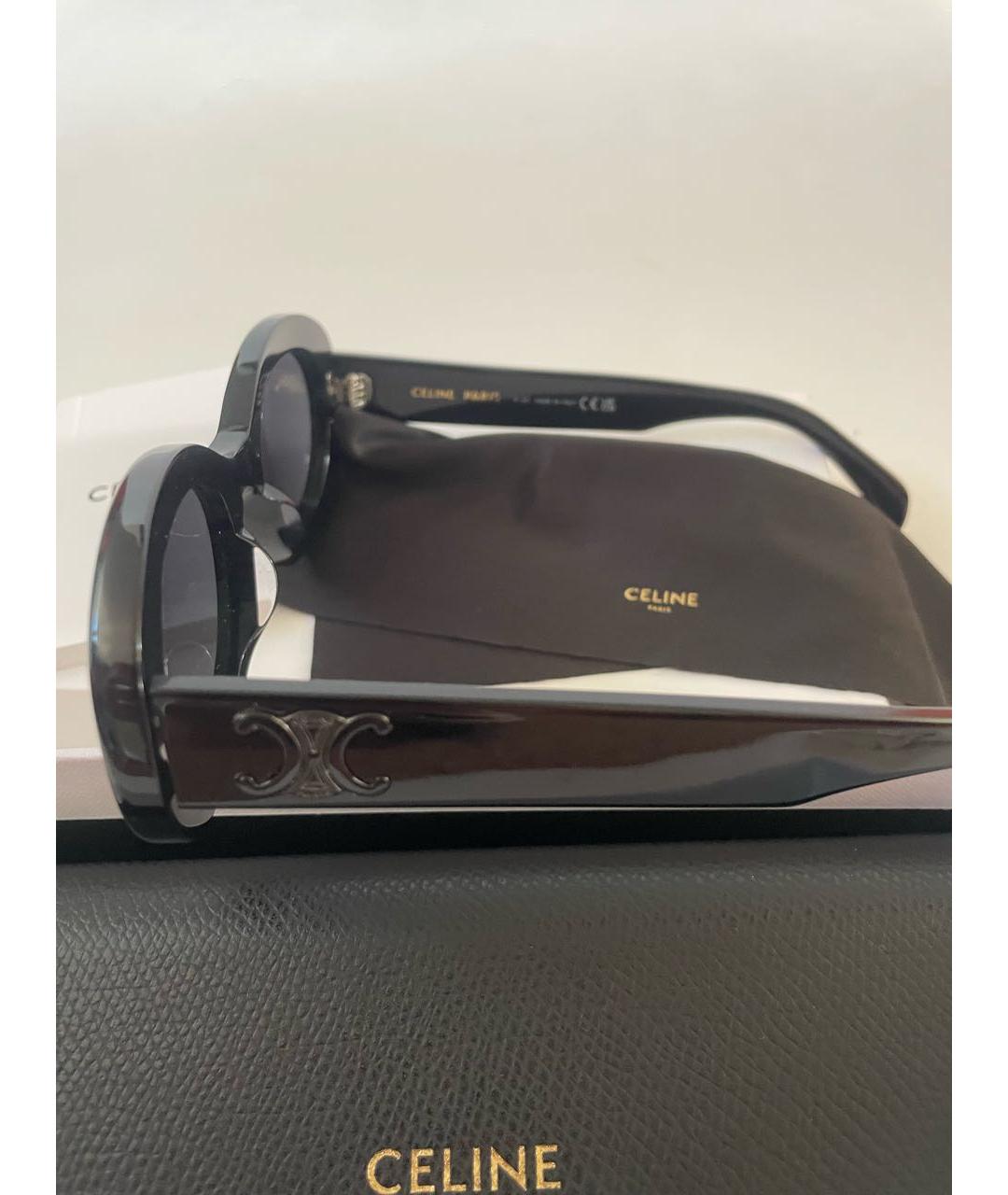CELINE PRE-OWNED Черные солнцезащитные очки, фото 3