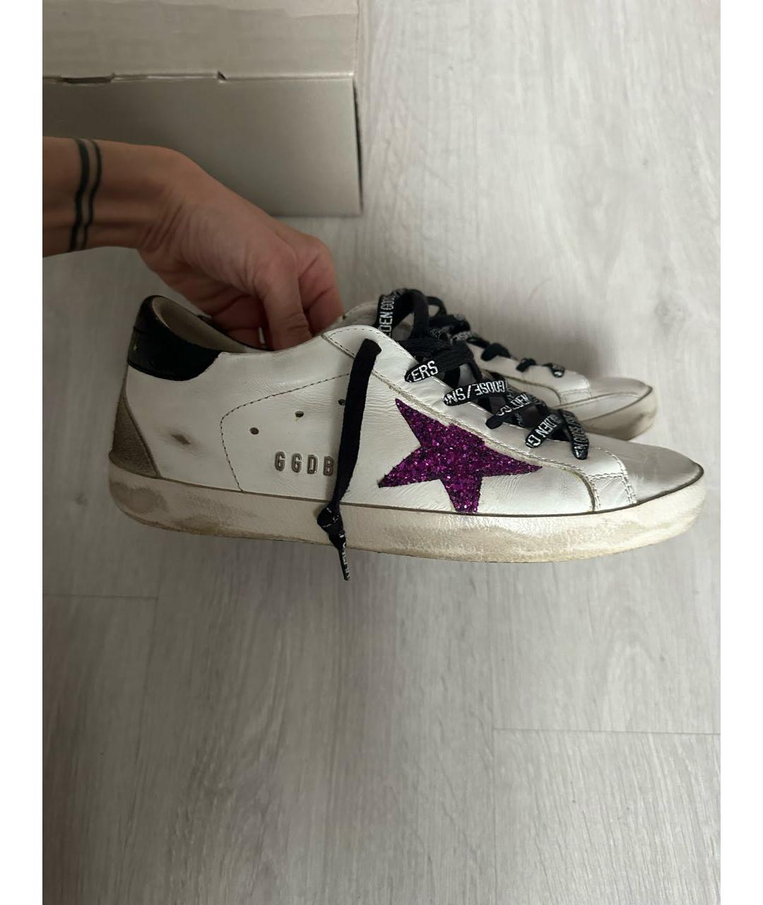 GOLDEN GOOSE DELUXE BRAND Белые кожаные кеды, фото 9