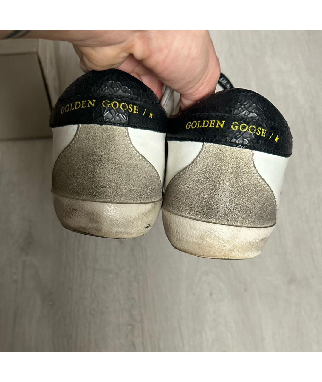 GOLDEN GOOSE DELUXE BRAND Белые кожаные кеды, фото 4