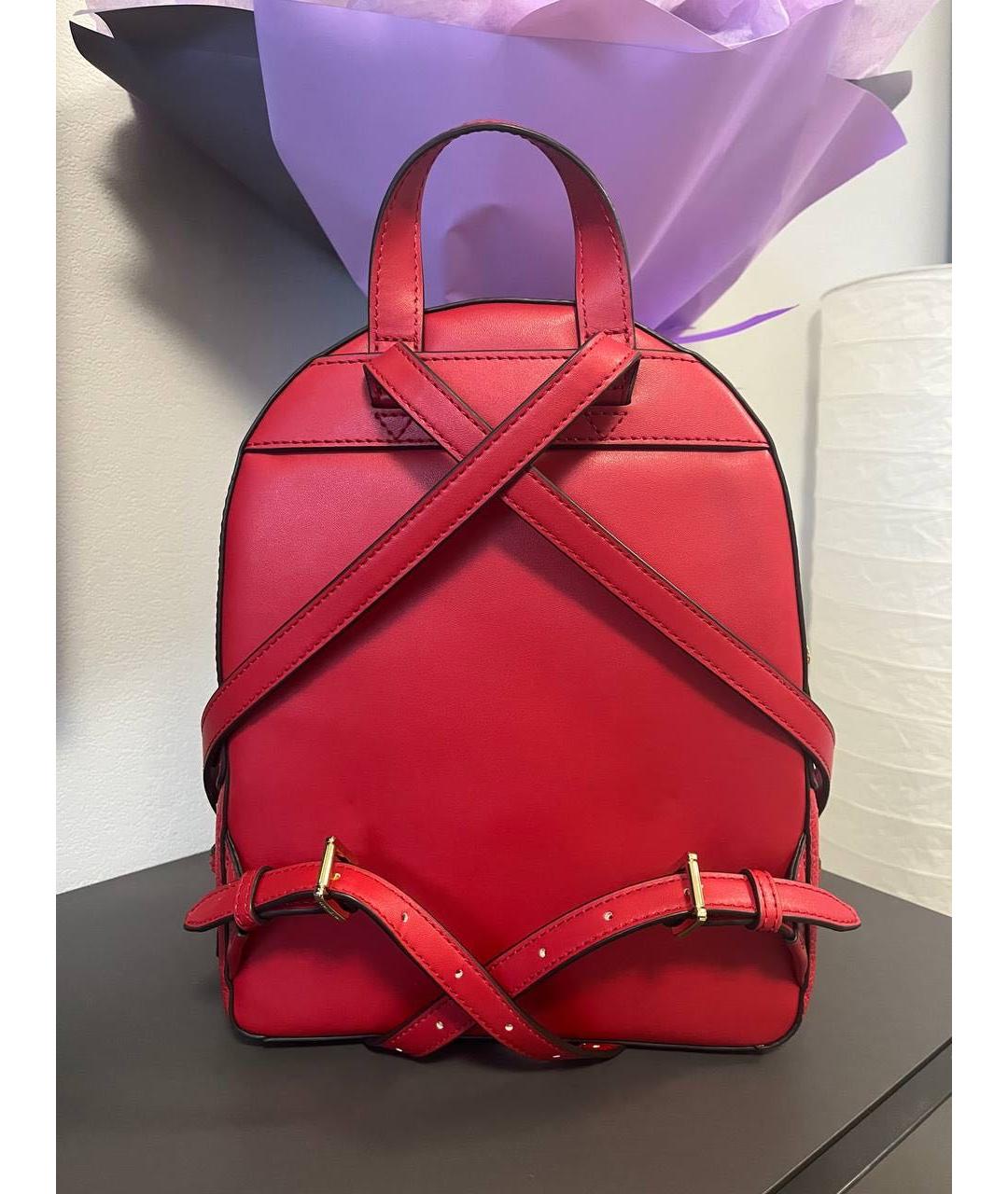 MICHAEL KORS Красный кожаный рюкзак, фото 3