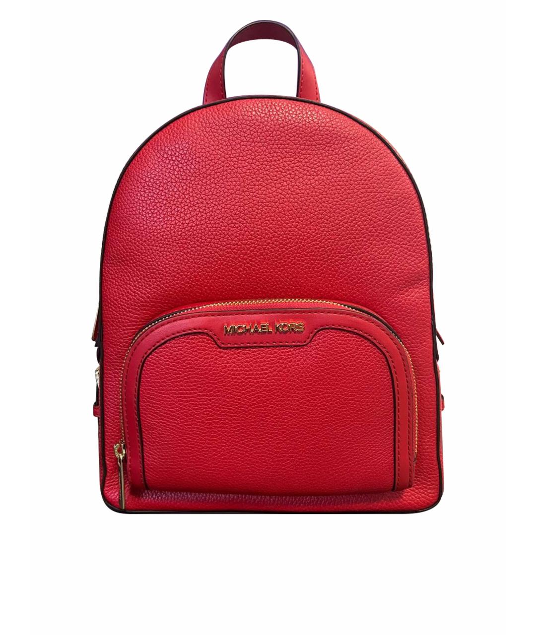 MICHAEL KORS Красный кожаный рюкзак, фото 1