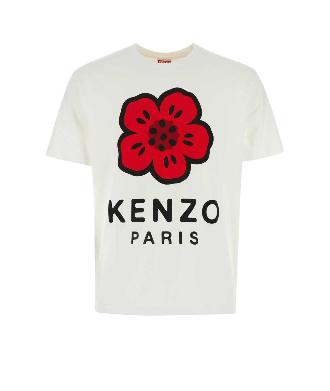 KENZO Белая хлопковая футболка, фото 1