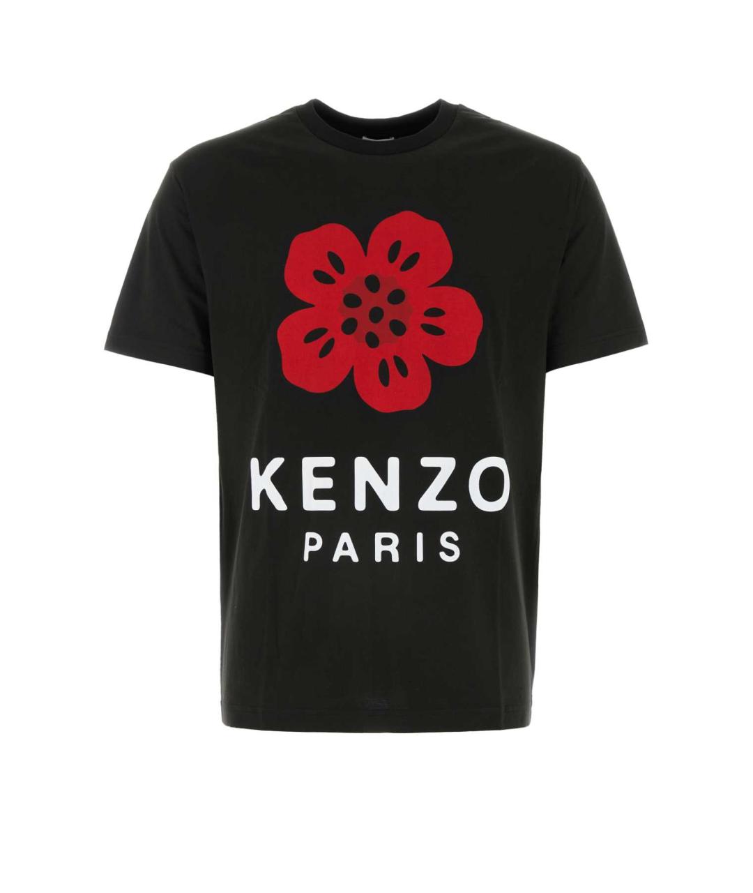 KENZO Черная хлопковая футболка, фото 1