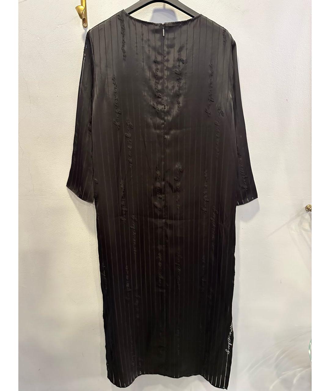 ARMANI EXCHANGE Черное вискозное повседневное платье, фото 2