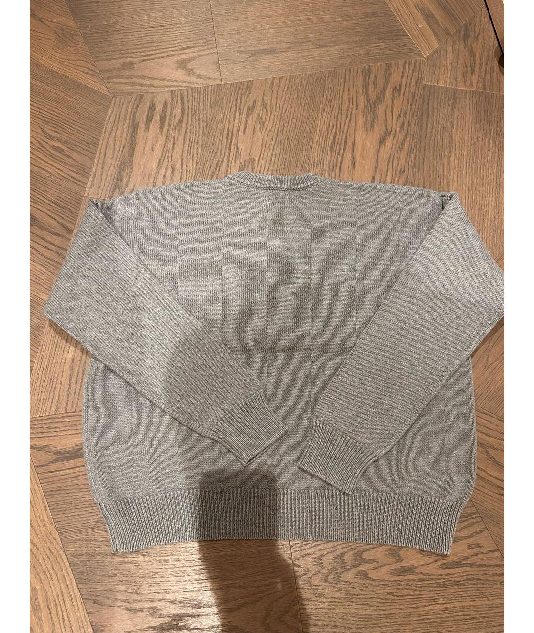 LOEWE Серый хлопковый джемпер / свитер, фото 2