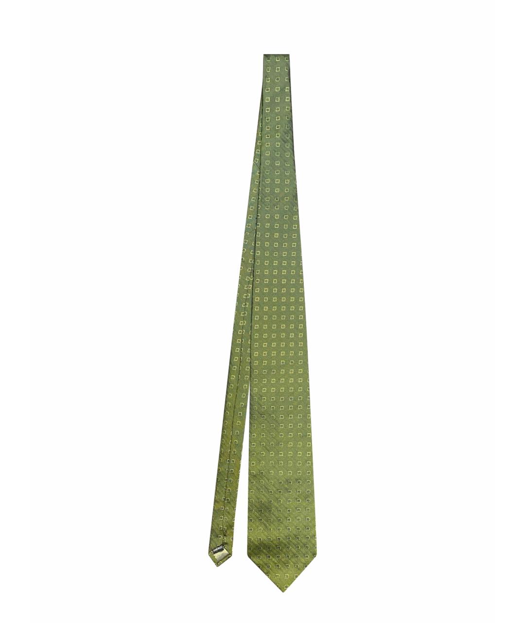 GIVENCHY Зеленый шелковый галстук, фото 1