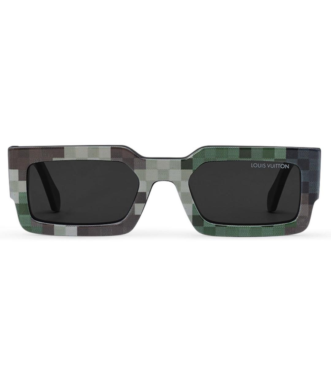 LOUIS VUITTON PRE-OWNED Зеленые солнцезащитные очки, фото 2