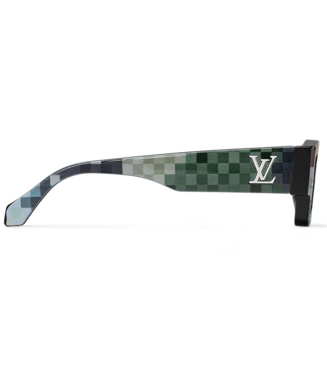 LOUIS VUITTON PRE-OWNED Зеленые солнцезащитные очки, фото 3
