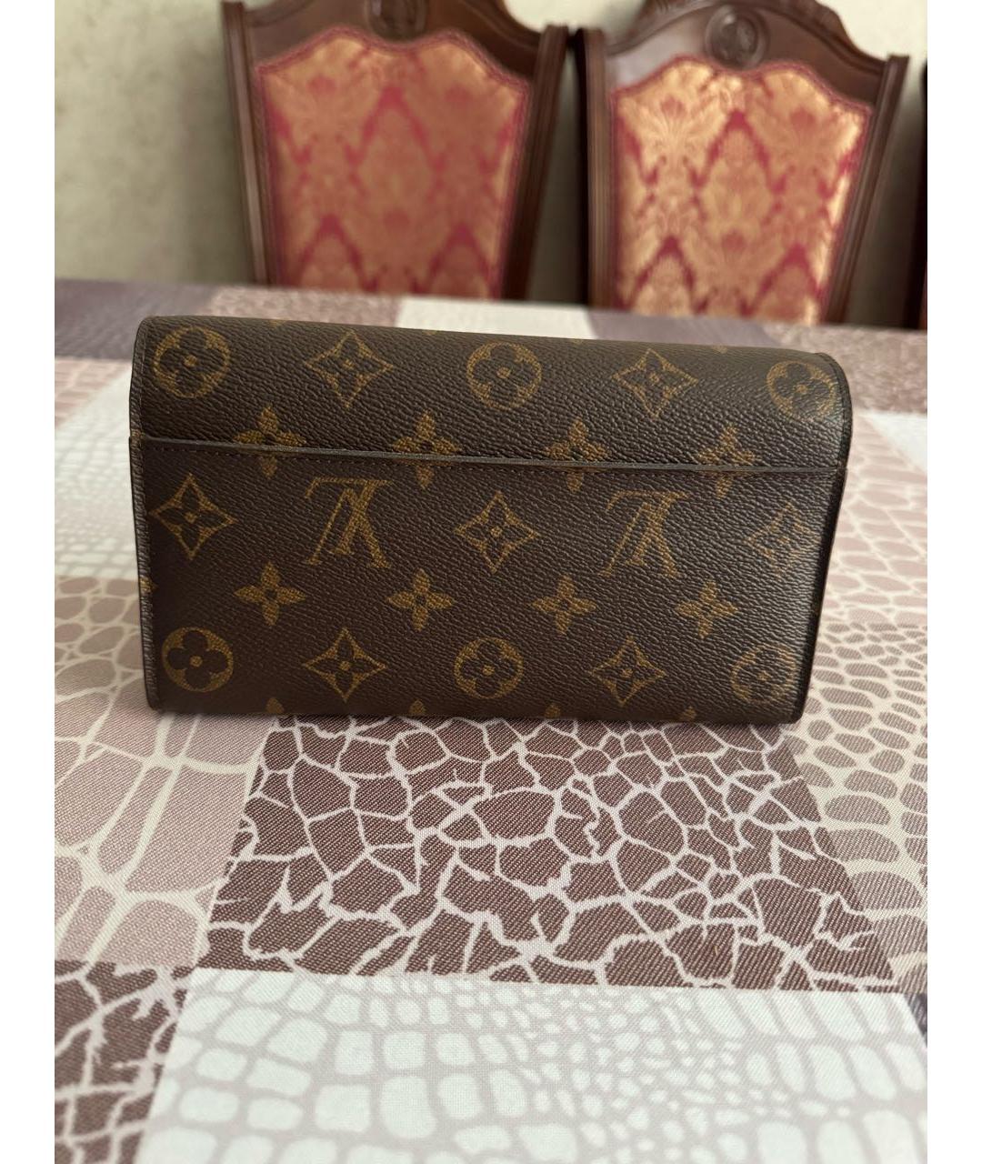 LOUIS VUITTON Коричневый кошелек, фото 3