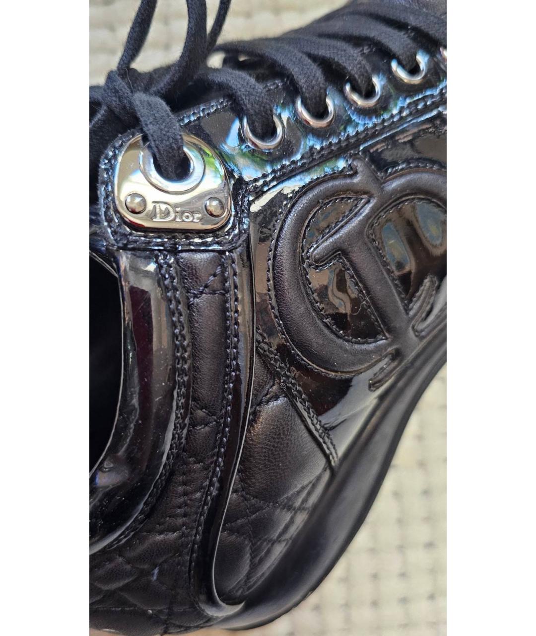 CHRISTIAN DIOR PRE-OWNED Черные кожаные кроссовки, фото 9