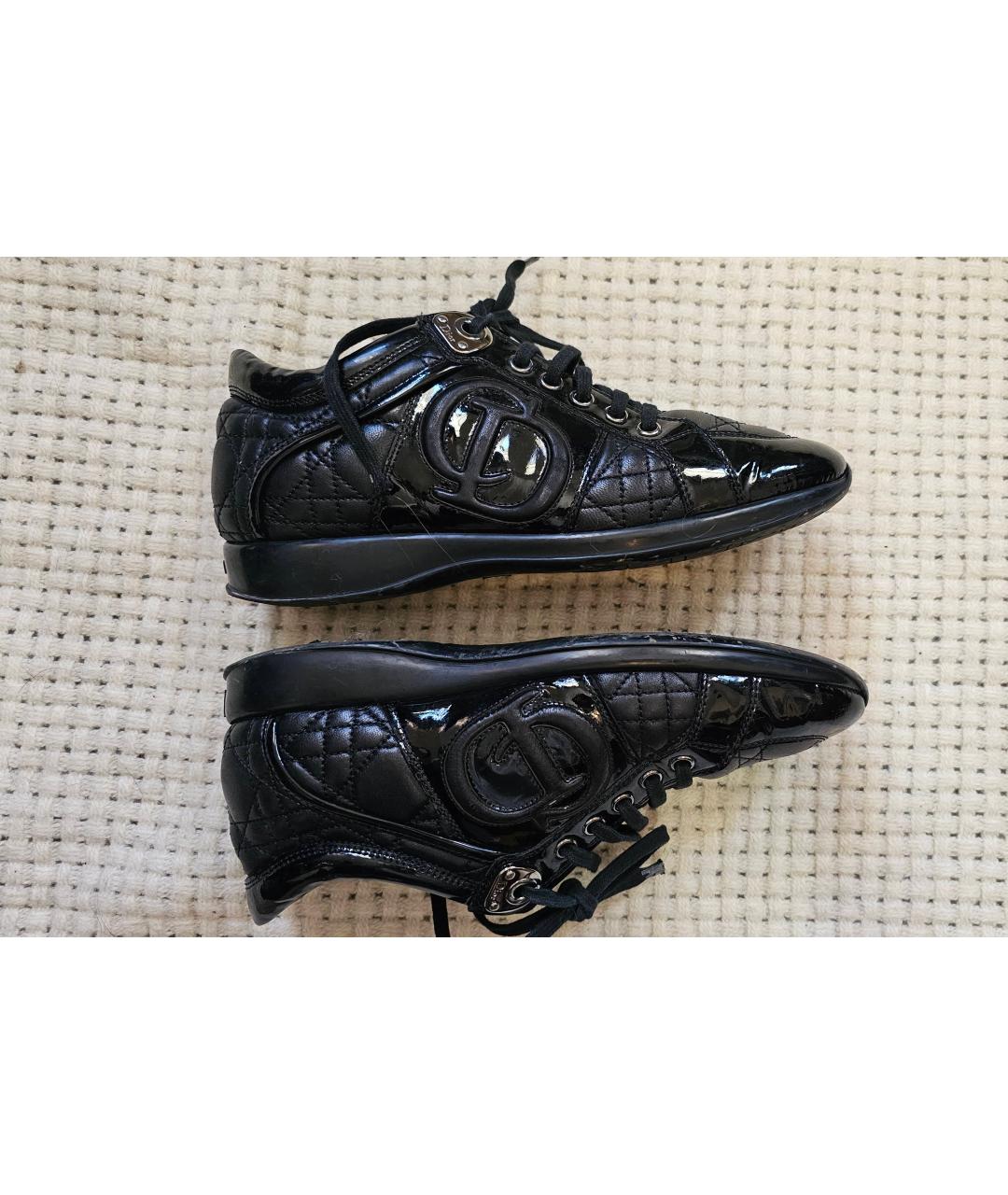 CHRISTIAN DIOR PRE-OWNED Черные кожаные кроссовки, фото 8