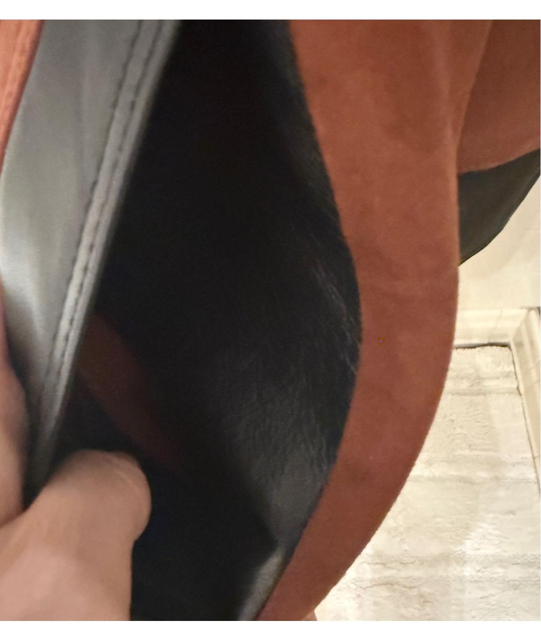 GANNI Бордовое замшевое пальто, фото 6