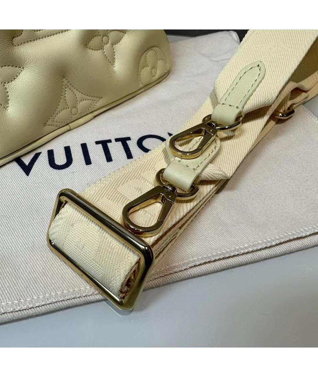 LOUIS VUITTON Желтая кожаная сумка через плечо, фото 5