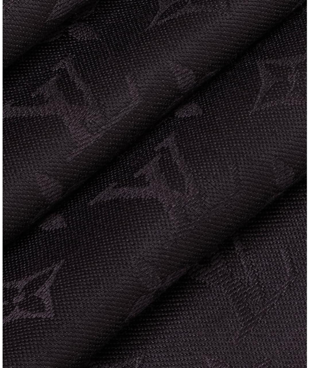 LOUIS VUITTON Антрацитовый шерстяной платок, фото 3