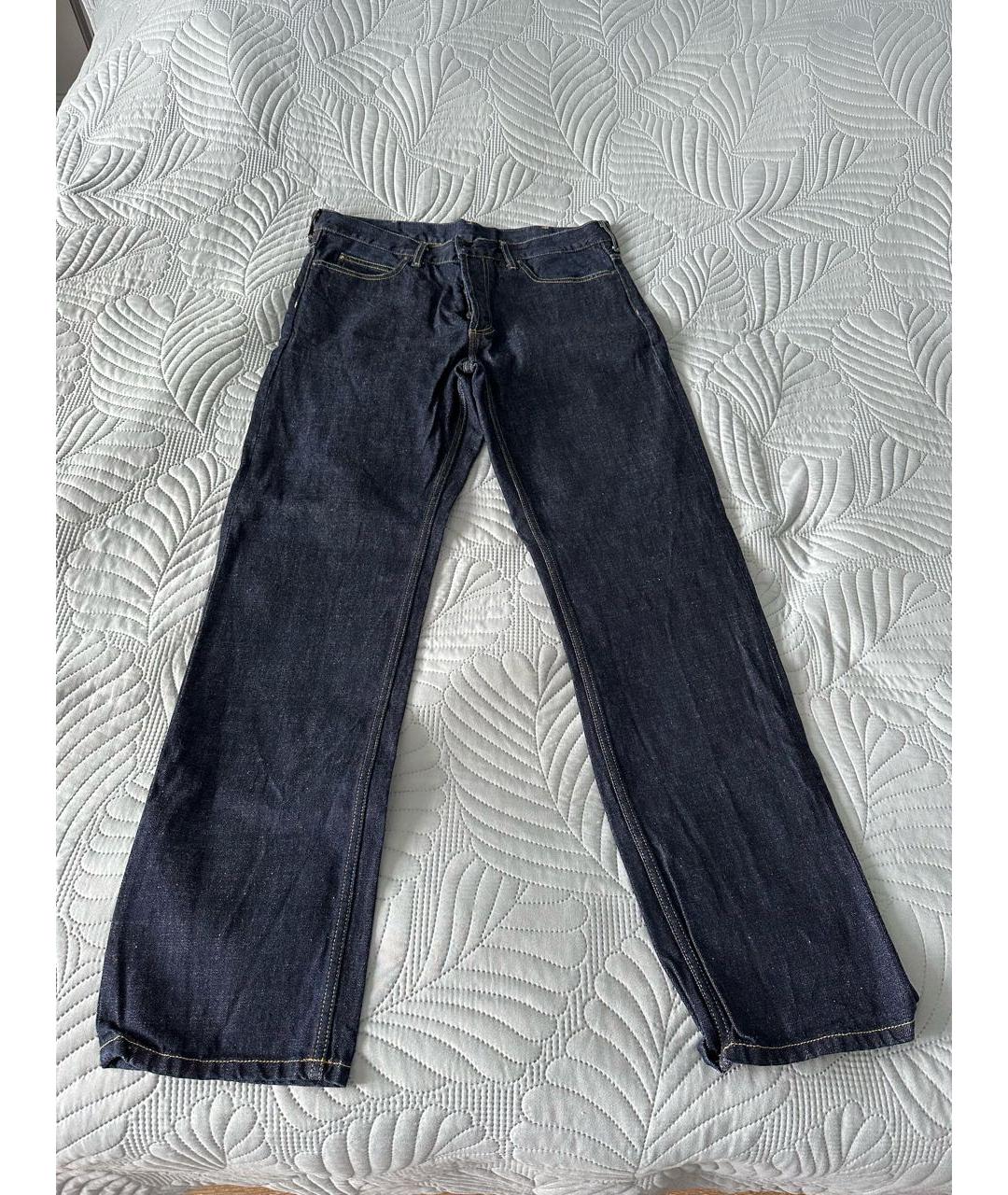 CARHARTT Темно-синие хлопковые прямые джинсы, фото 9