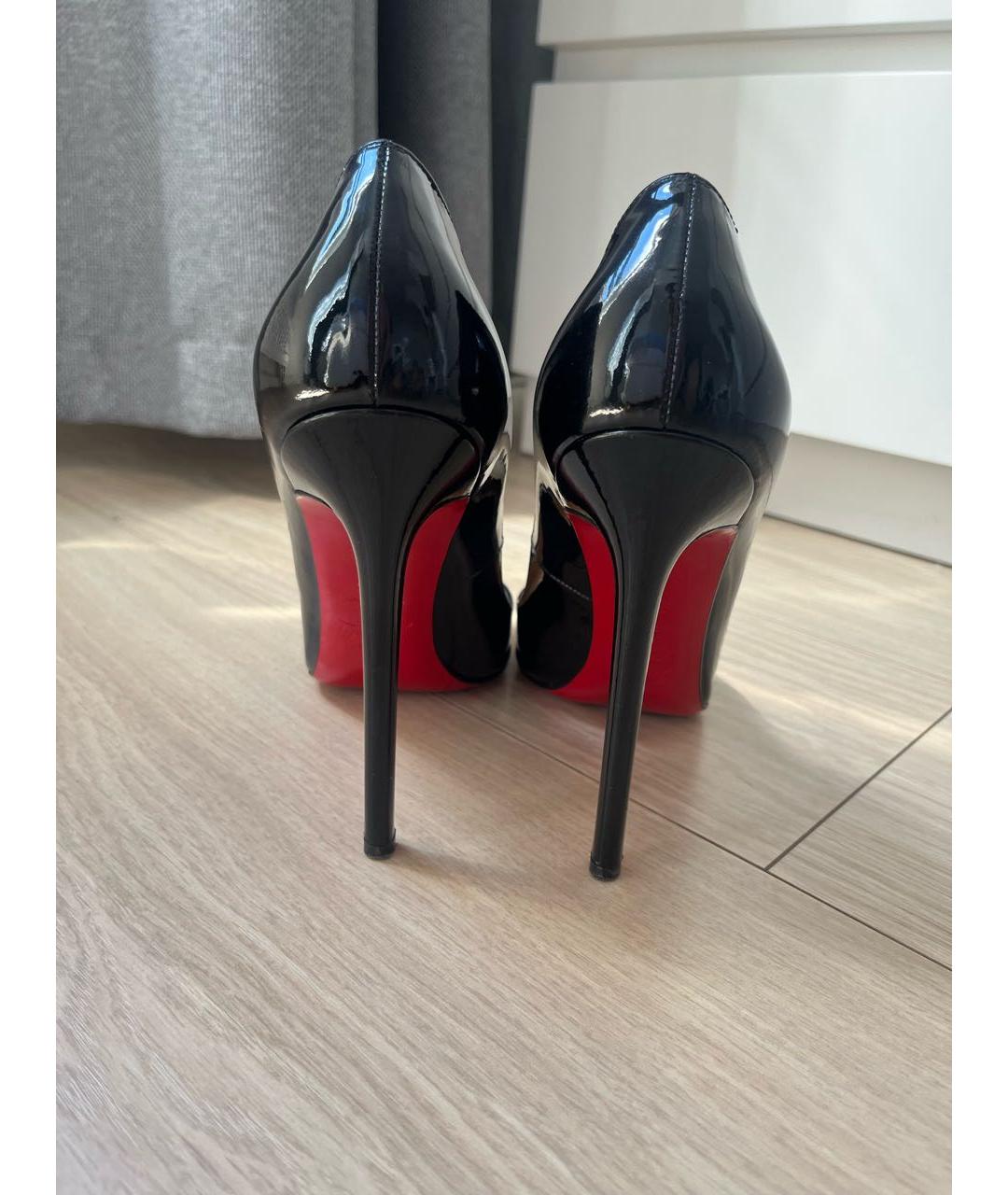 CHRISTIAN LOUBOUTIN Черные туфли из лакированной кожи, фото 3