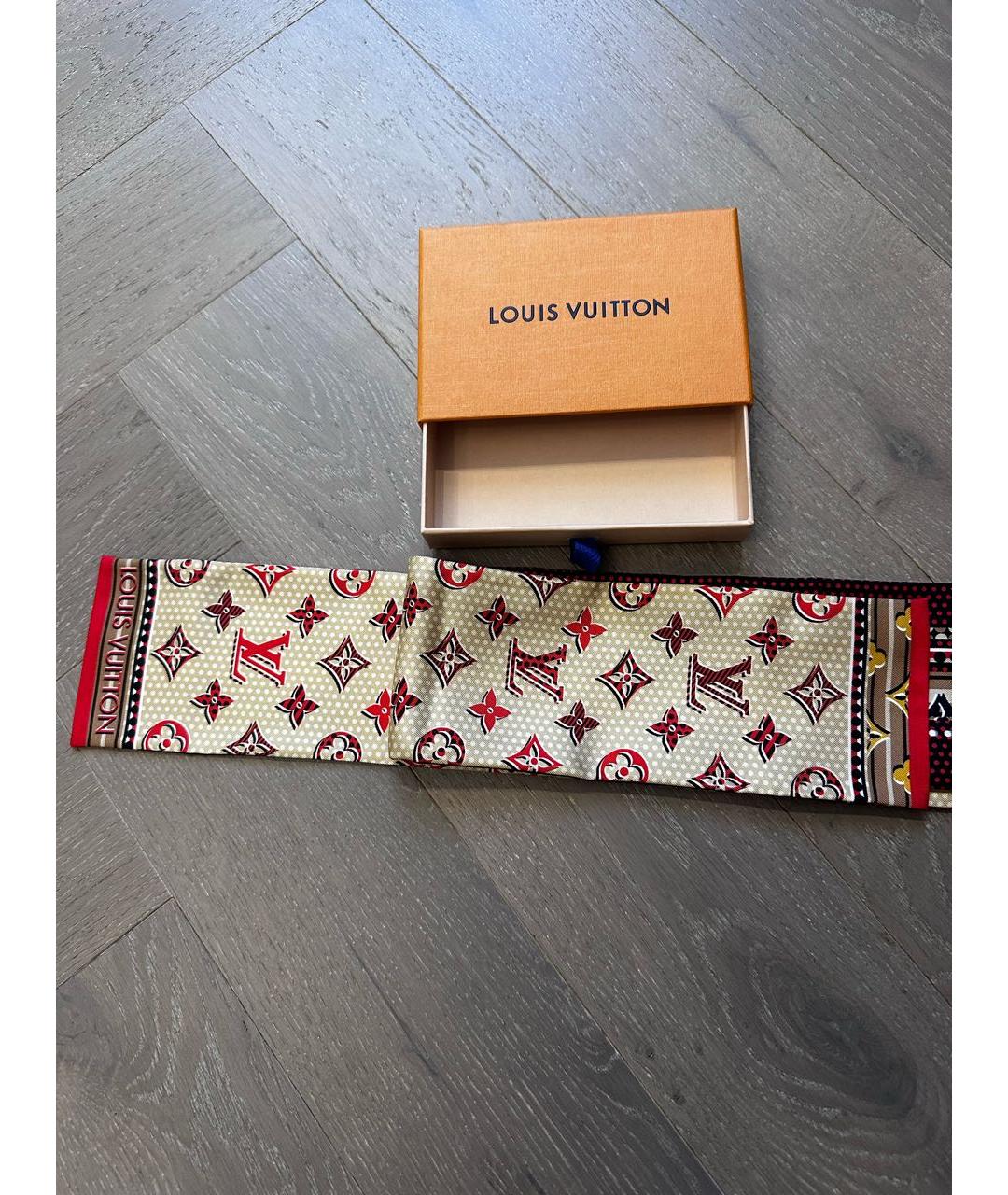 LOUIS VUITTON PRE-OWNED Мульти шелковый платок, фото 6