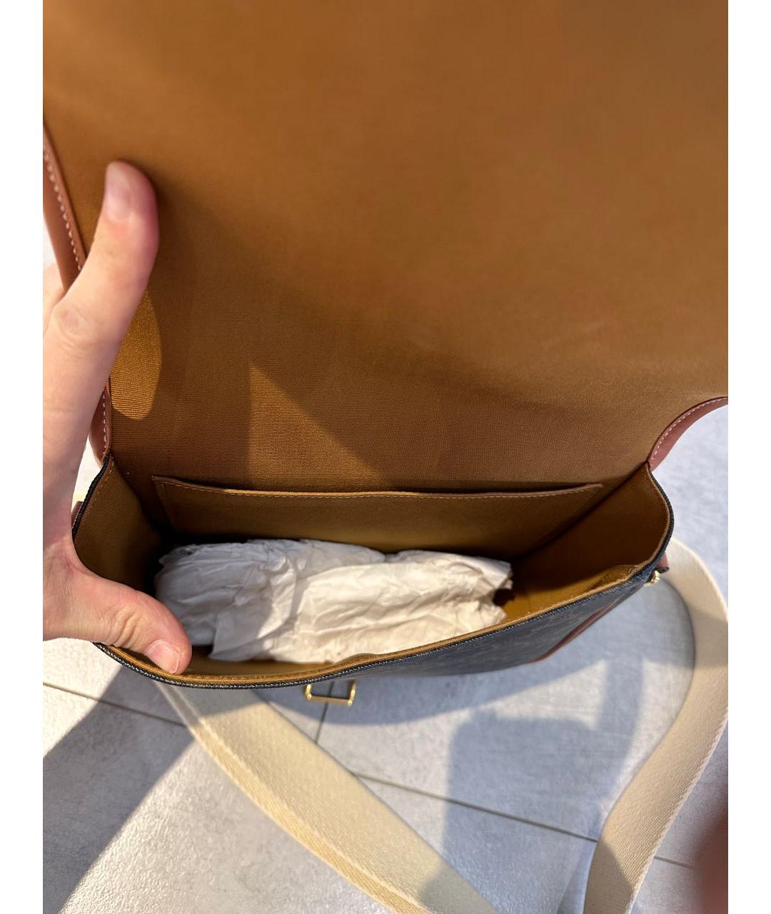 CELINE PRE-OWNED Коричневая сумка через плечо, фото 4