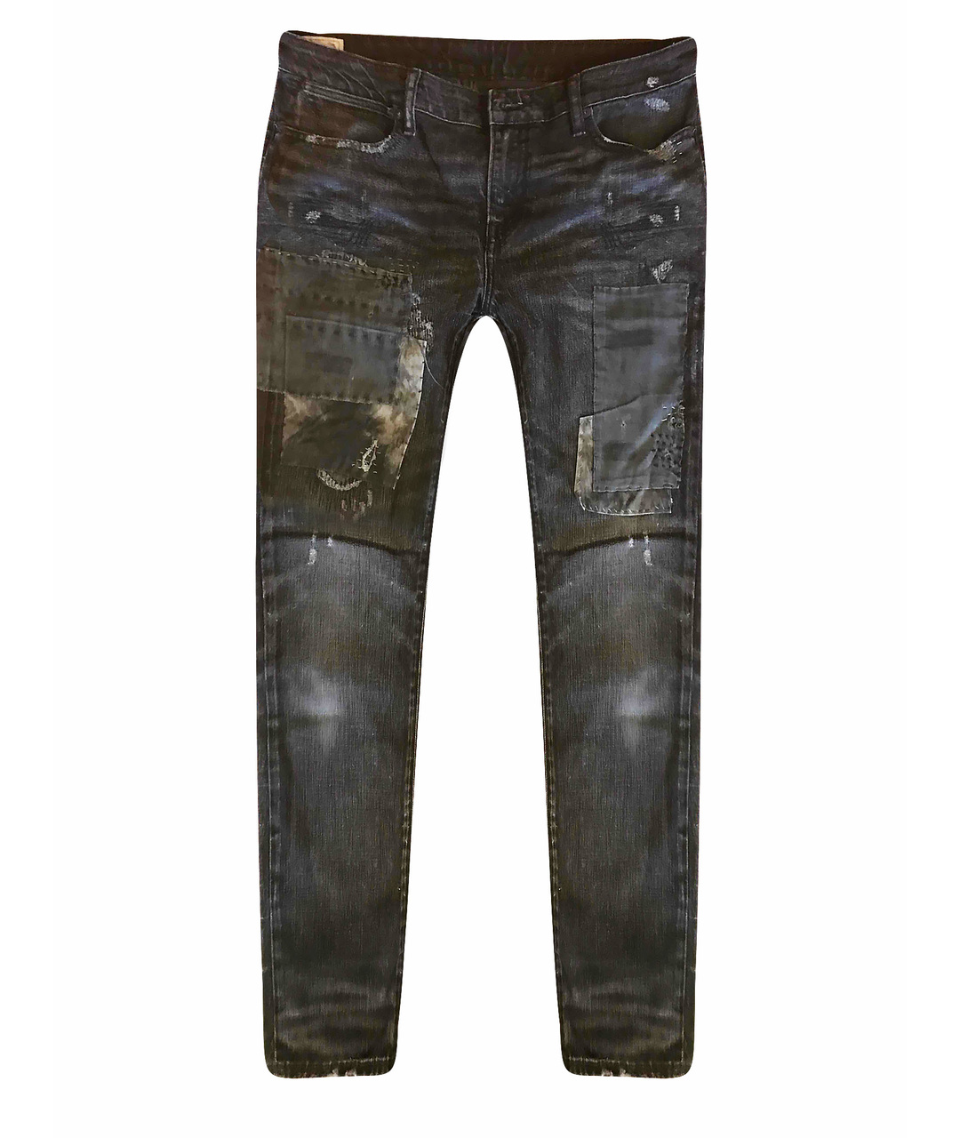 POLO RALPH LAUREN Черные хлопковые прямые джинсы, фото 1