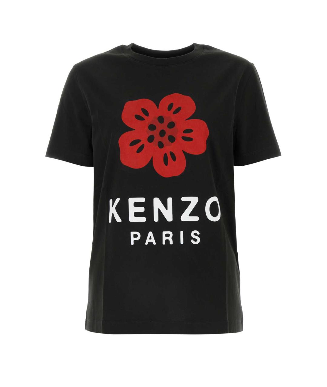 KENZO Черная хлопковая футболка, фото 1