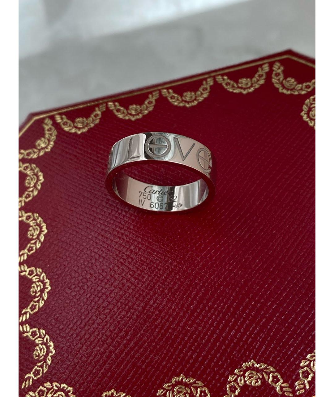 CARTIER Белое кольцо из белого золота, фото 4