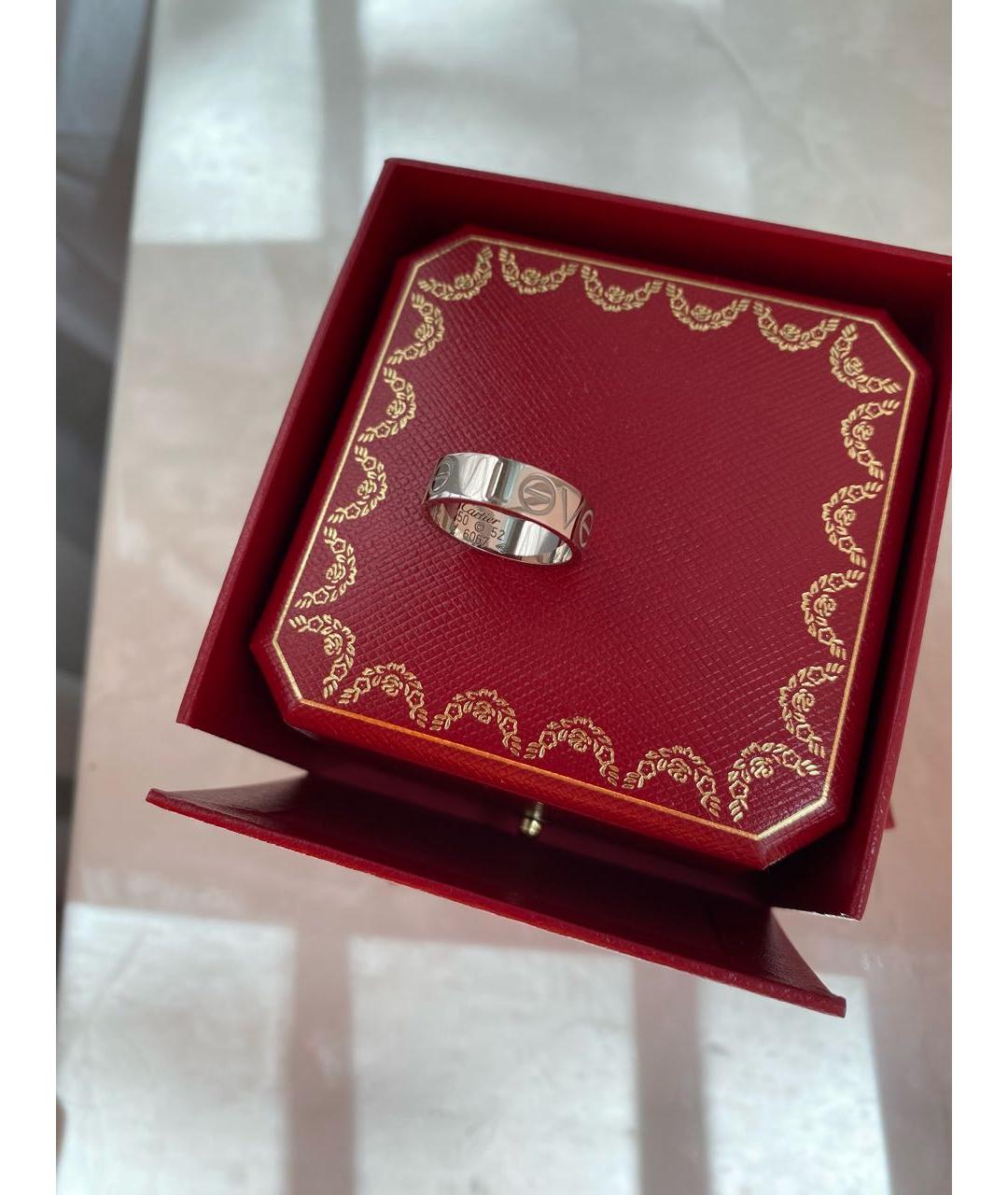 CARTIER Белое кольцо из белого золота, фото 6