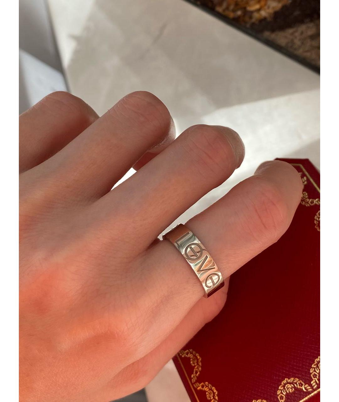 CARTIER Белое кольцо из белого золота, фото 3