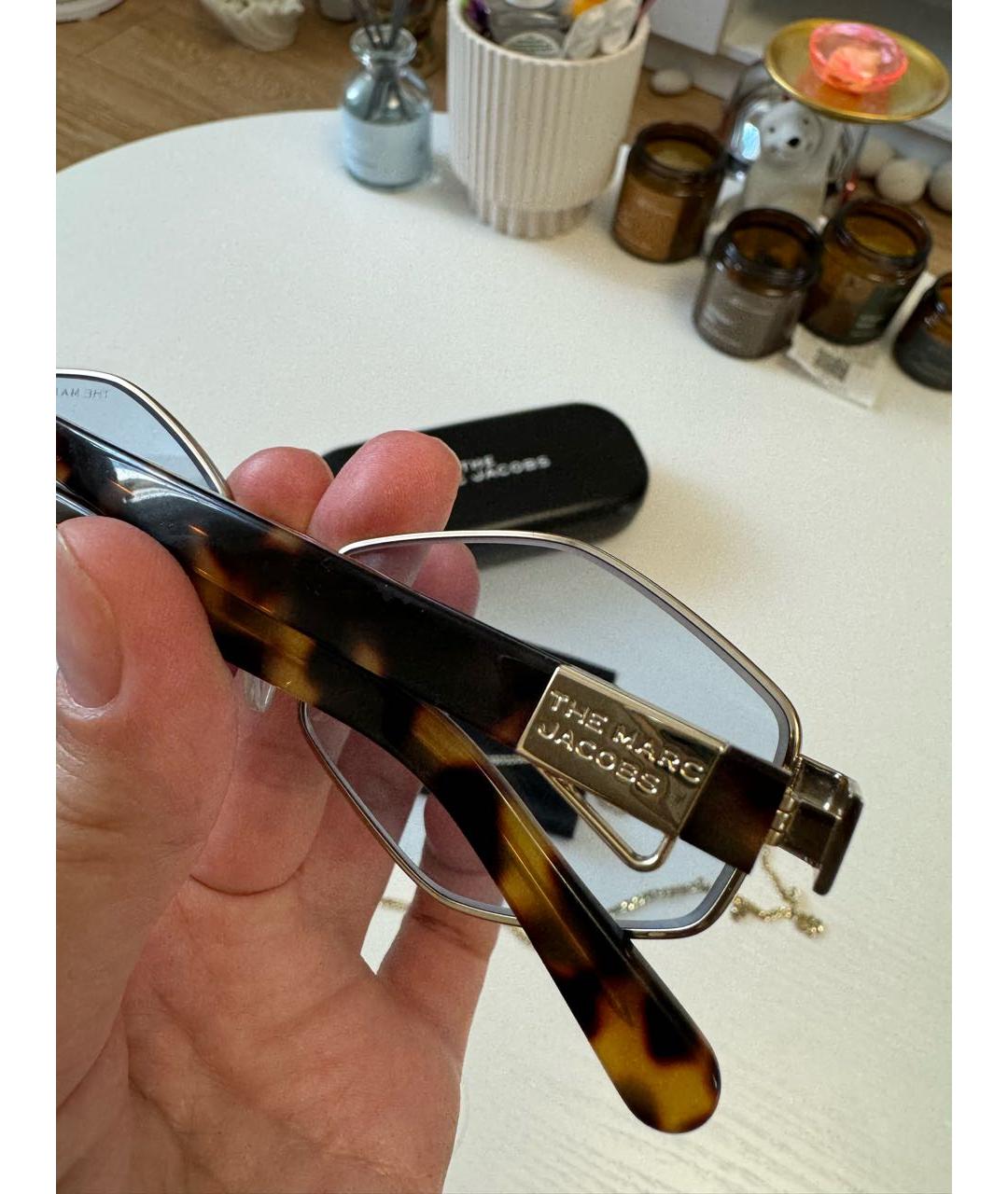 MARC JACOBS Голубые металлические солнцезащитные очки, фото 6