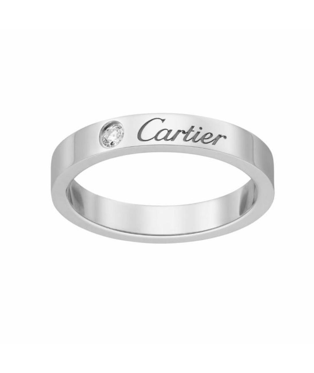 CARTIER Белое платиновое кольцо, фото 1