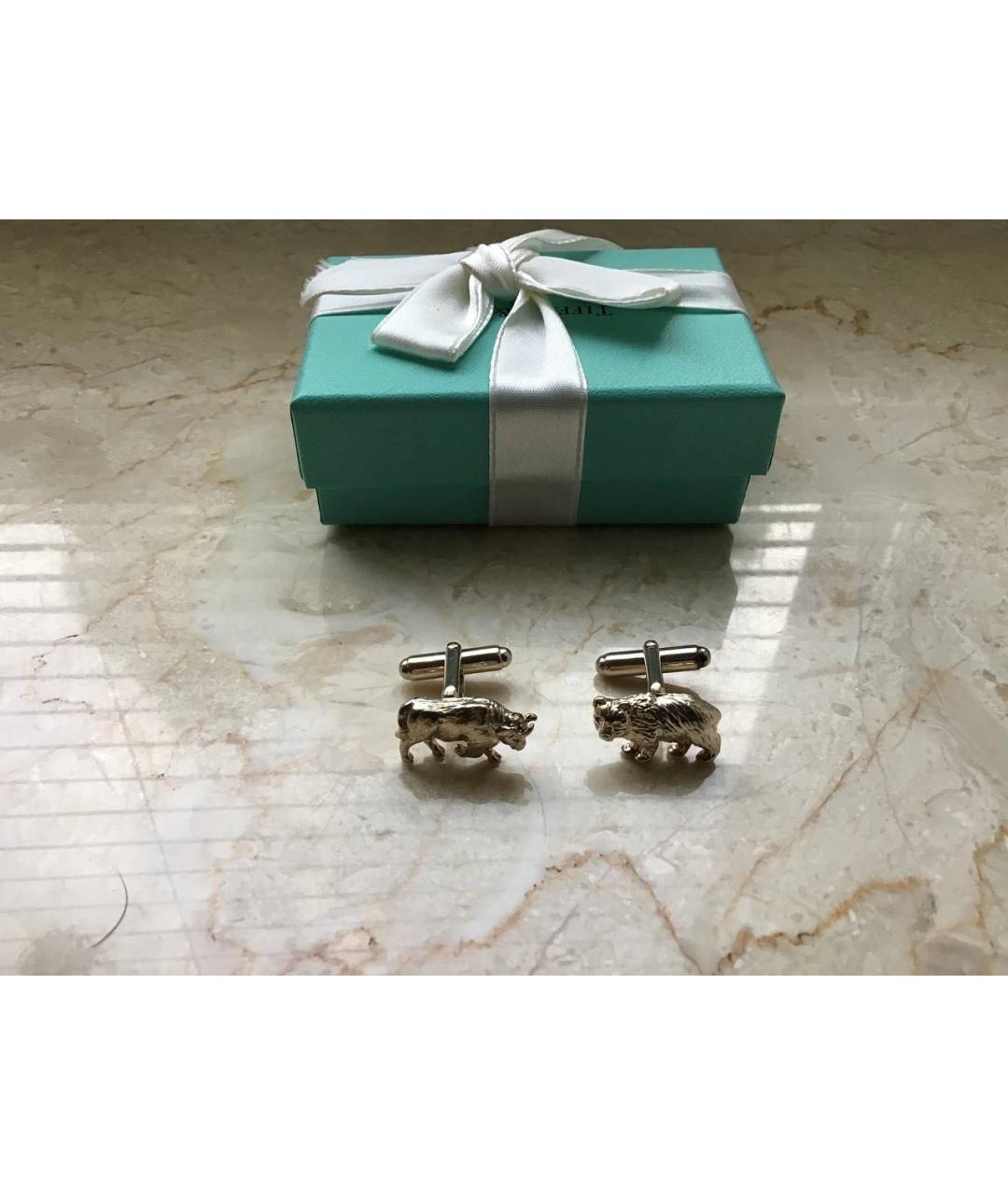 TIFFANY&CO Серебряные серебряные запонки, фото 3