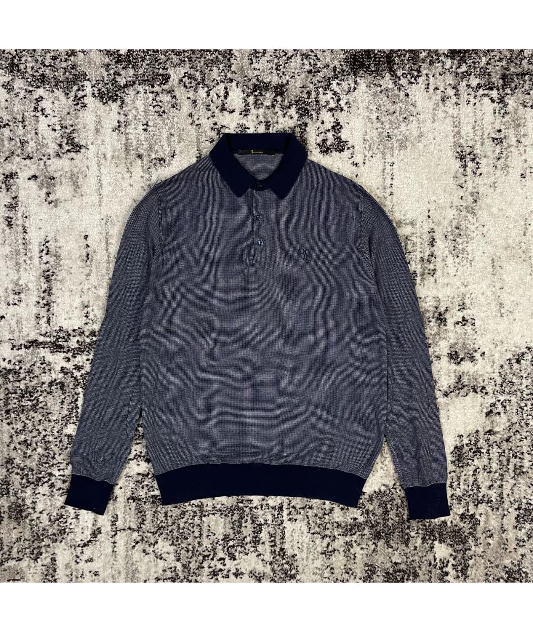 BILLIONAIRE Темно-синий хлопковый джемпер / свитер, фото 8