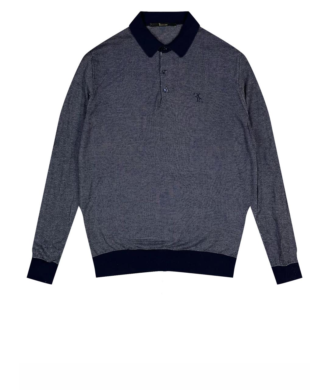 BILLIONAIRE Темно-синий хлопковый джемпер / свитер, фото 1