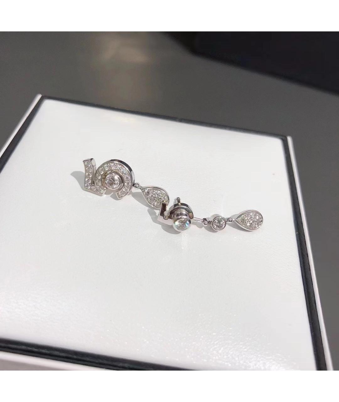 CHANEL Серебряные серьги из белого золота, фото 5