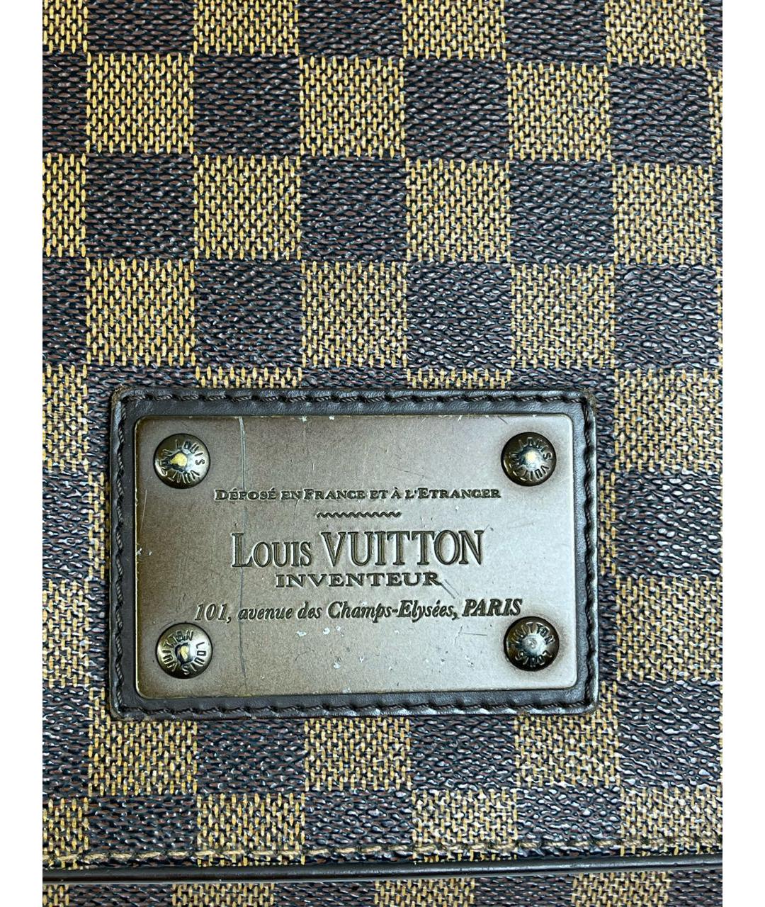 LOUIS VUITTON PRE-OWNED Коричневая сумка на плечо, фото 8