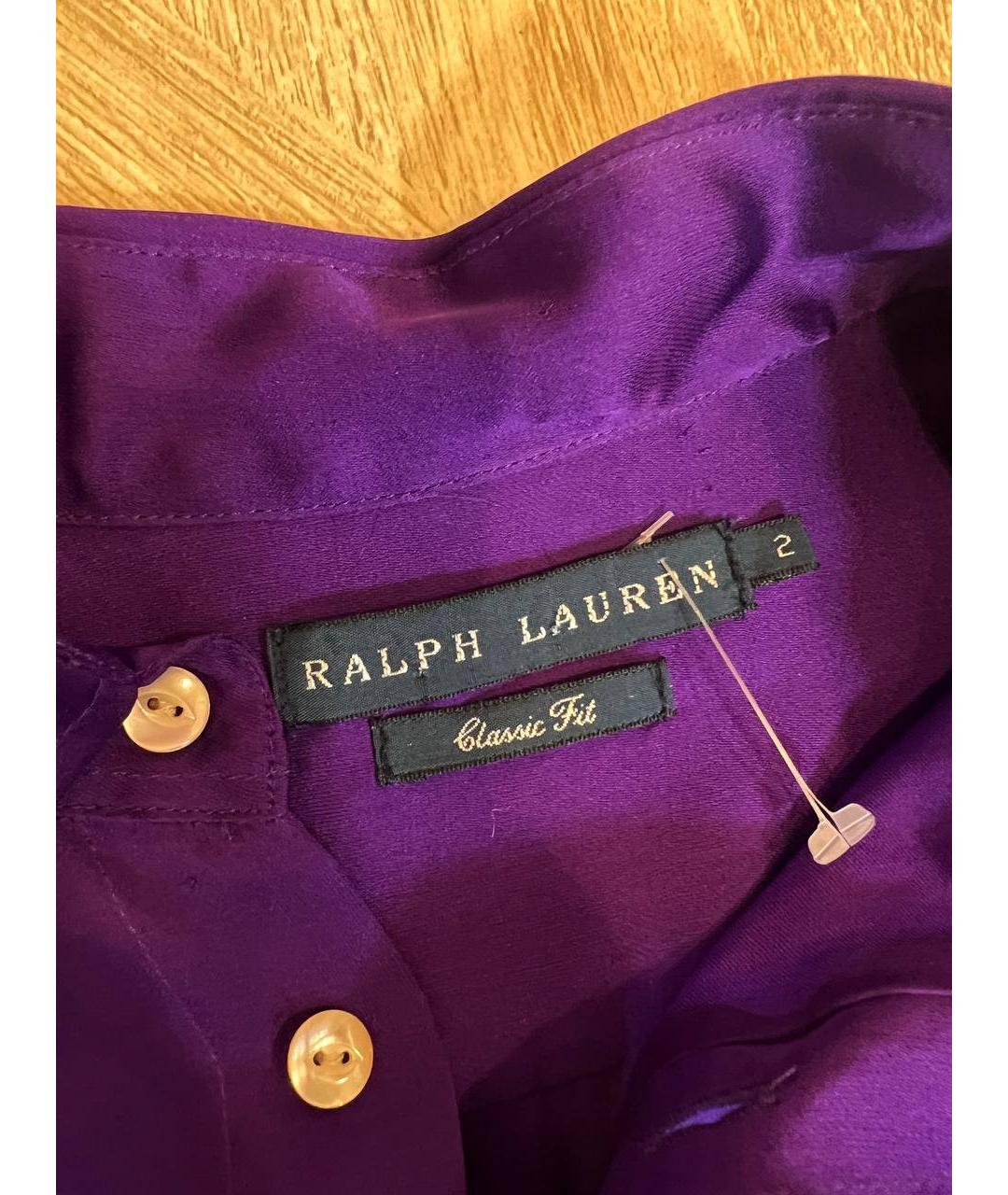 RALPH LAUREN Фиолетовая рубашка, фото 4