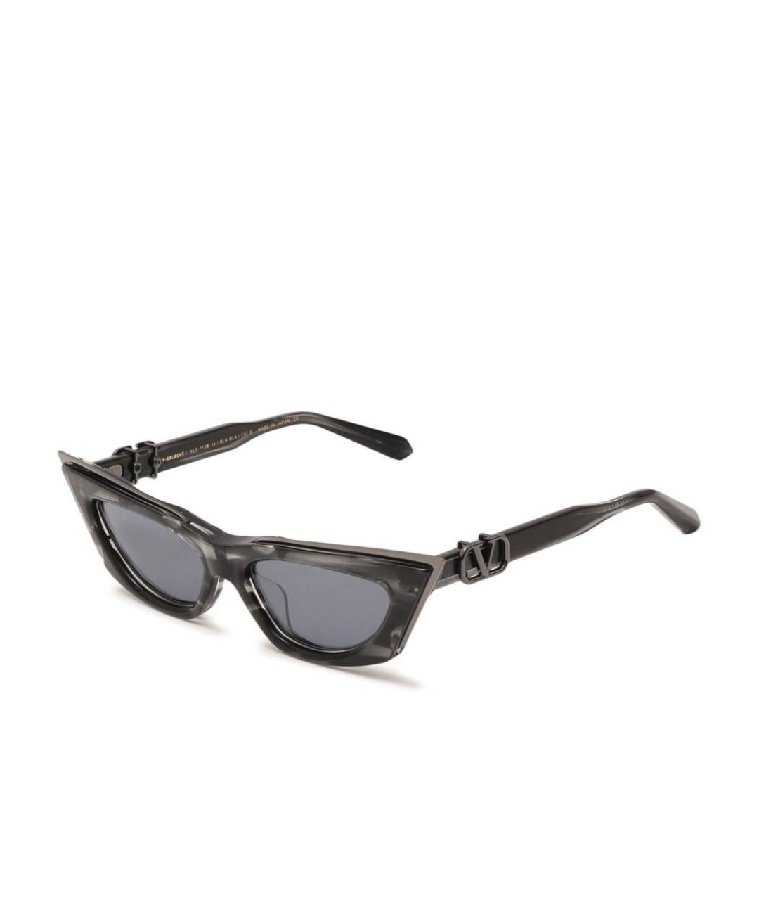 VALENTINO Серые пластиковые солнцезащитные очки, фото 1