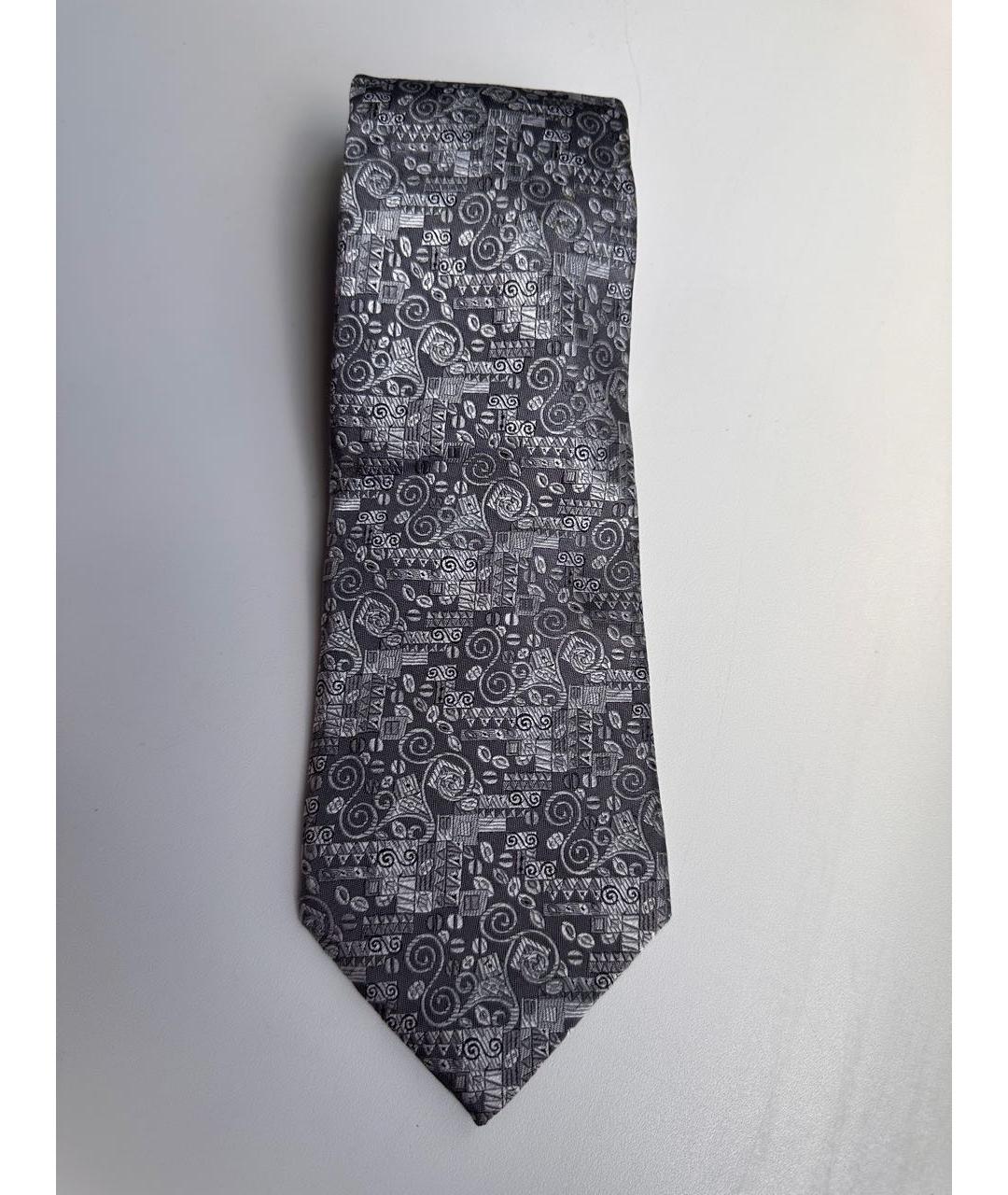 Frey Wille Серый шелковый галстук, фото 4
