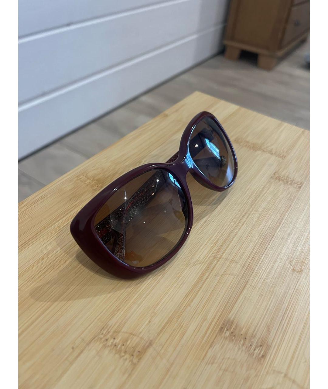 JIMMY CHOO Фиолетовые пластиковые солнцезащитные очки, фото 6