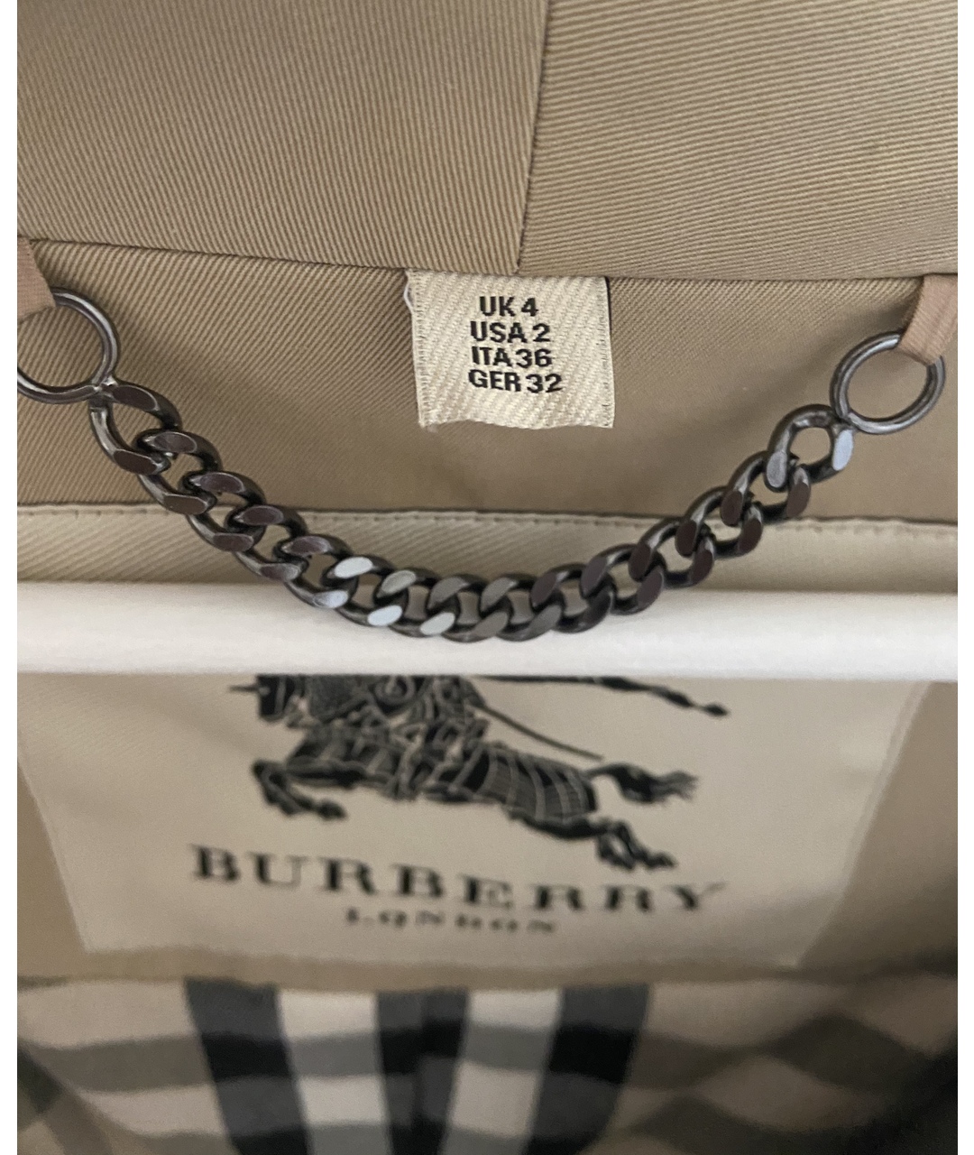 BURBERRY Бежевый тренч/плащ, фото 4