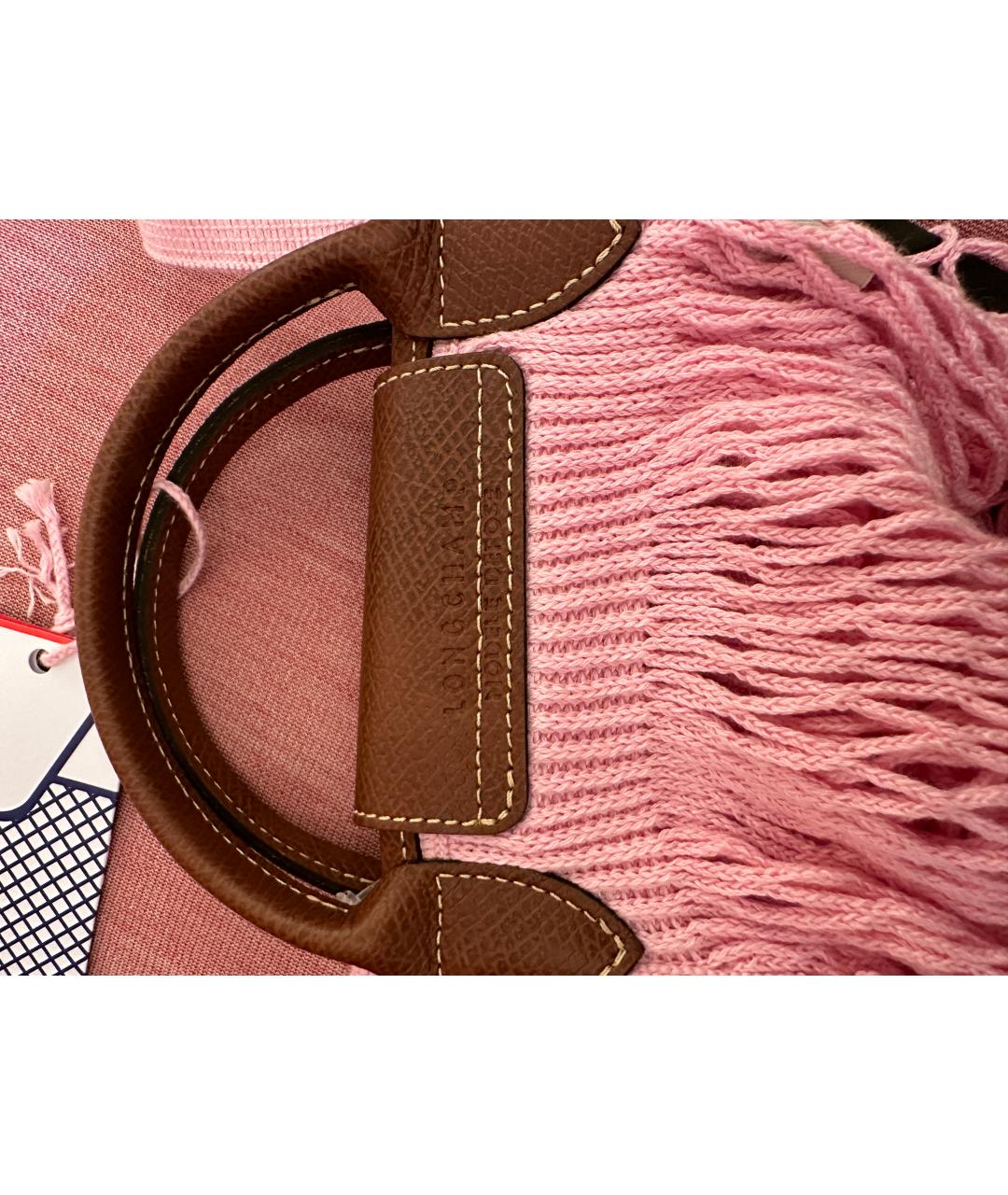 LONGCHAMP Розовая сумка с короткими ручками, фото 6