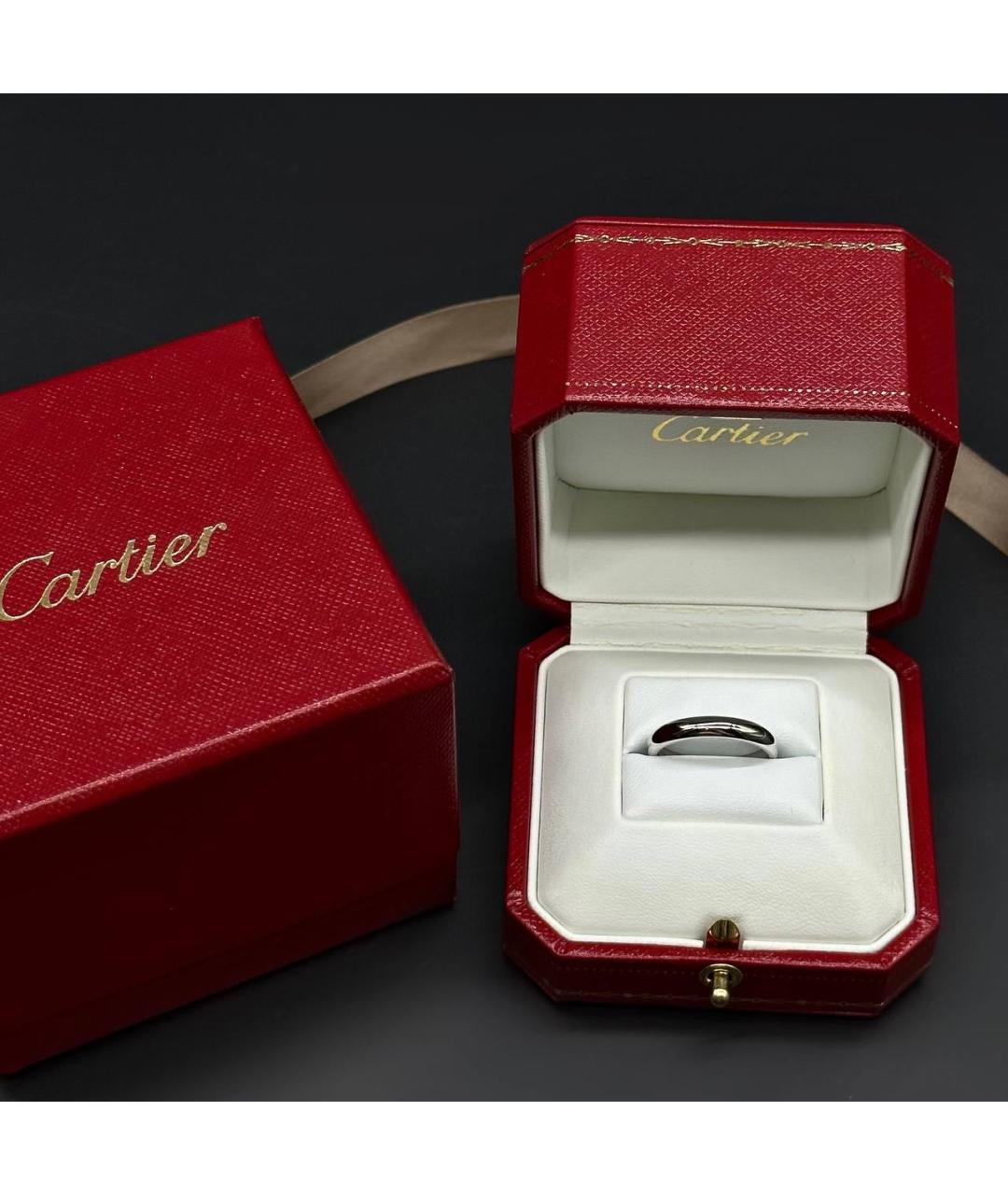 CARTIER Серебряное платиновое кольцо, фото 5