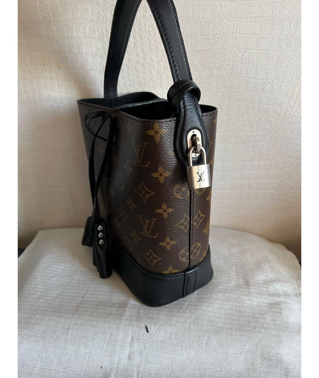 LOUIS VUITTON PRE-OWNED Коричневая сумка тоут, фото 3