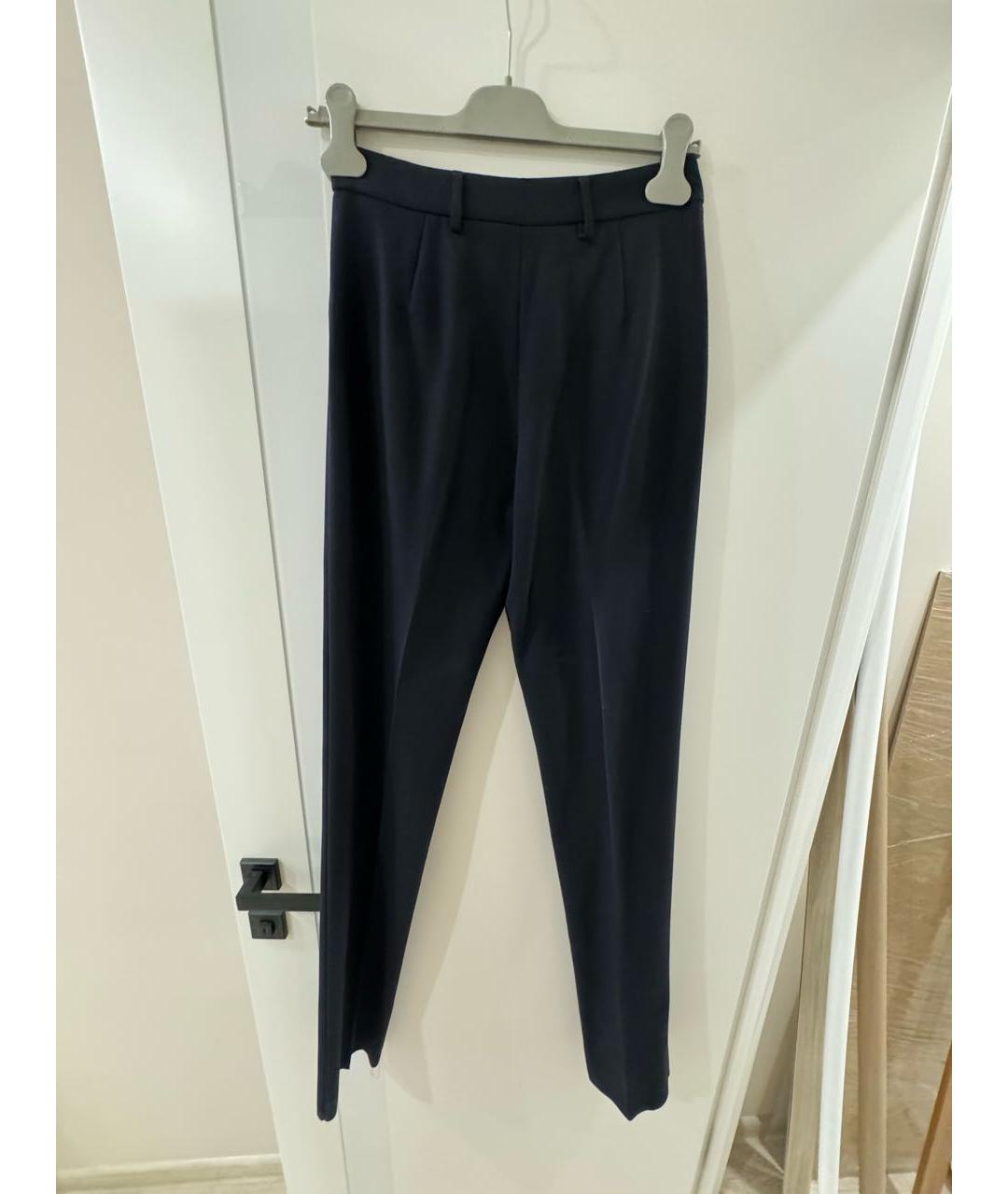 GIORGIO ARMANI Темно-синие шерстяные брюки узкие, фото 2