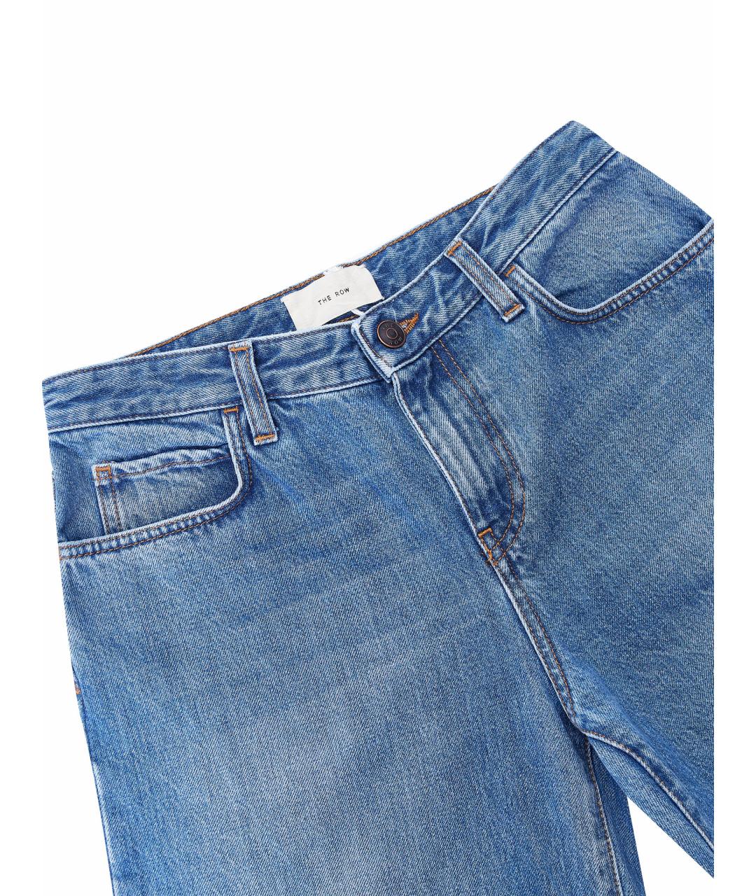 THE ROW Голубые хлопковые джинсы клеш, фото 3